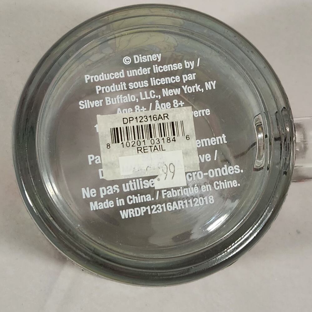 Disney Beauty & The Beast Belle Rose Window 17.5 Oz Stained Glass Coffee Tea Mug - Picture 5 of 8